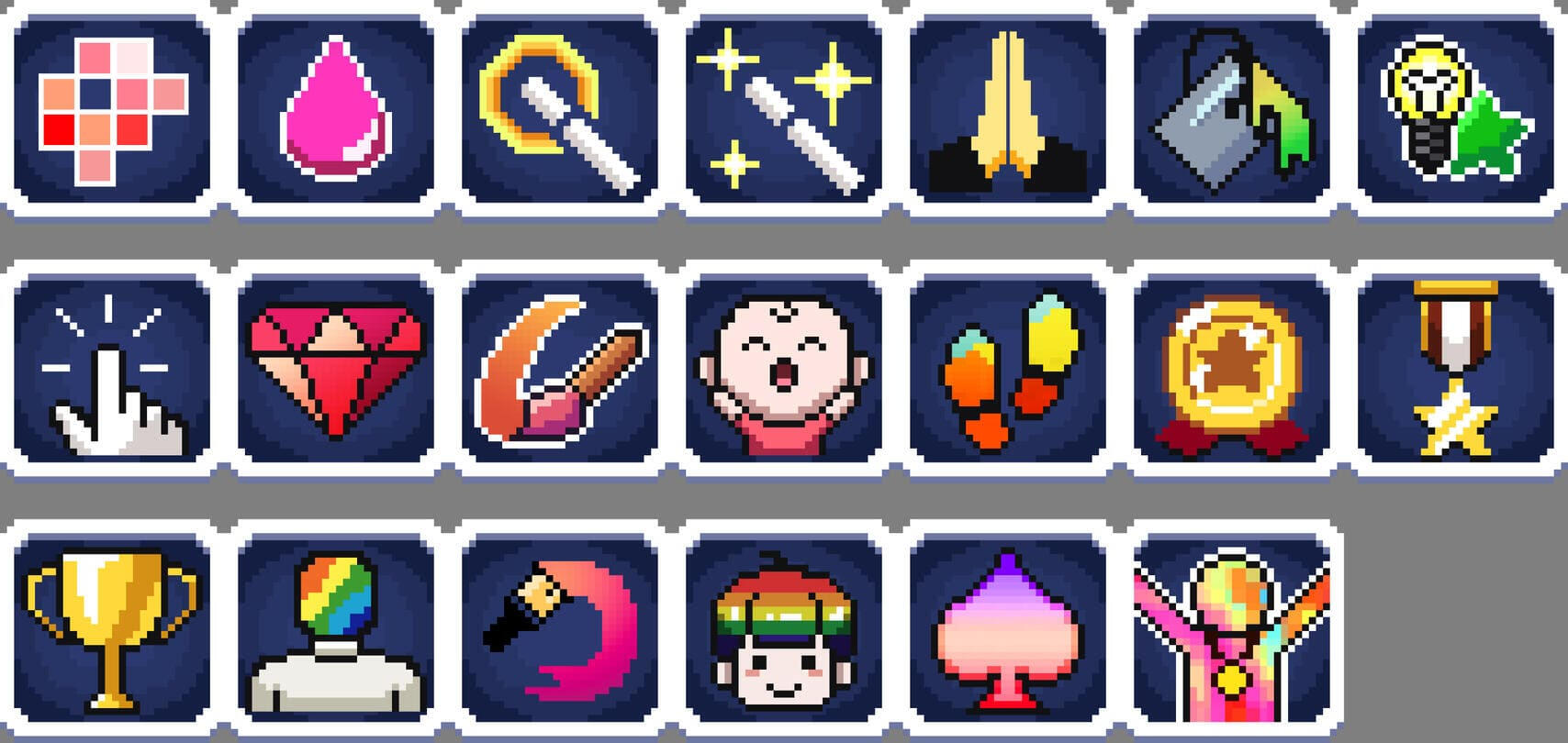 Achievement Icons: Paint By Pixel